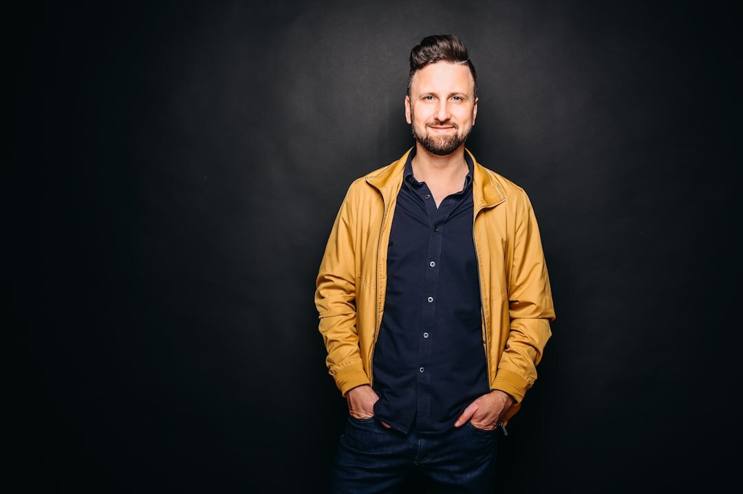 Portrait of a smiling bearded businessman